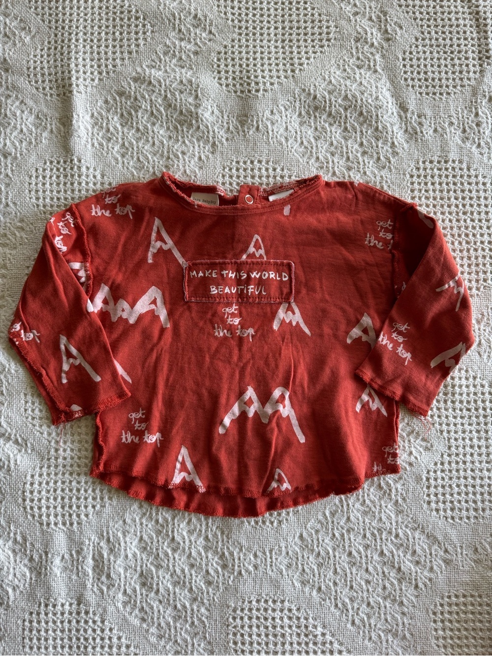 Zara Boys Graphic Long sleeve 9/12 months